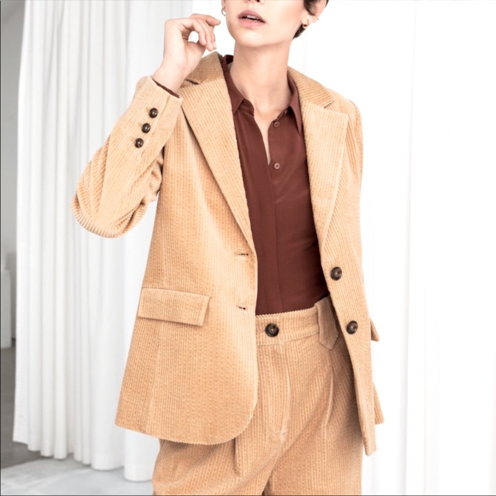 & Other Stories adorable camel corduroy jacket